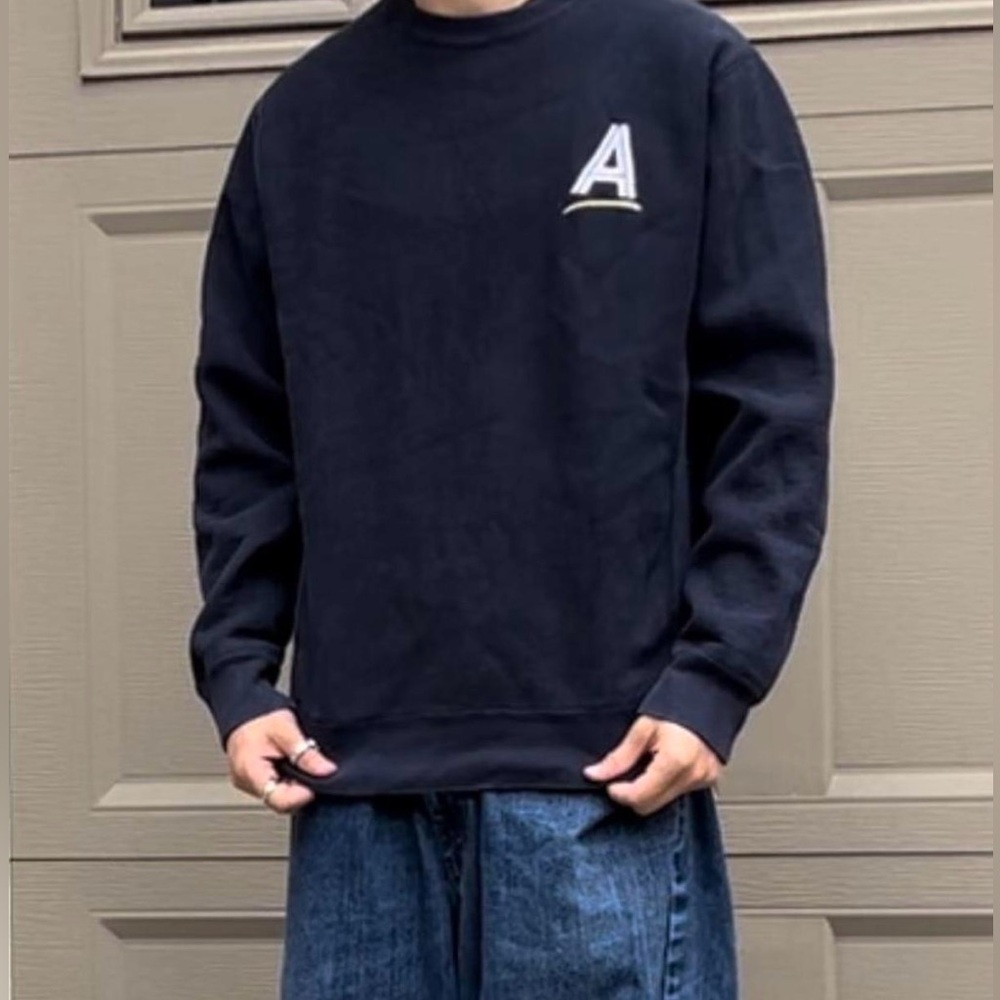 Alltimers Navy A’s Crewneck Sweatshirt. Size Large